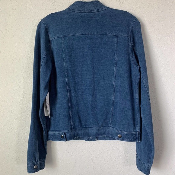 Sundaysnyc Blue Denim Snap Button Light Weight Jacket - Picture 4 of 4